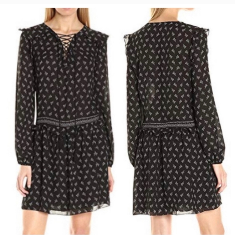 Max Studio Black And White Dress